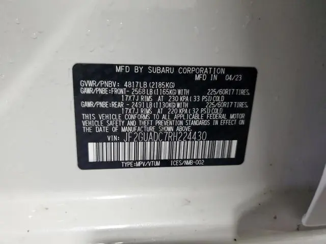 2024 SUBARU CROSSTREK PREMIUM