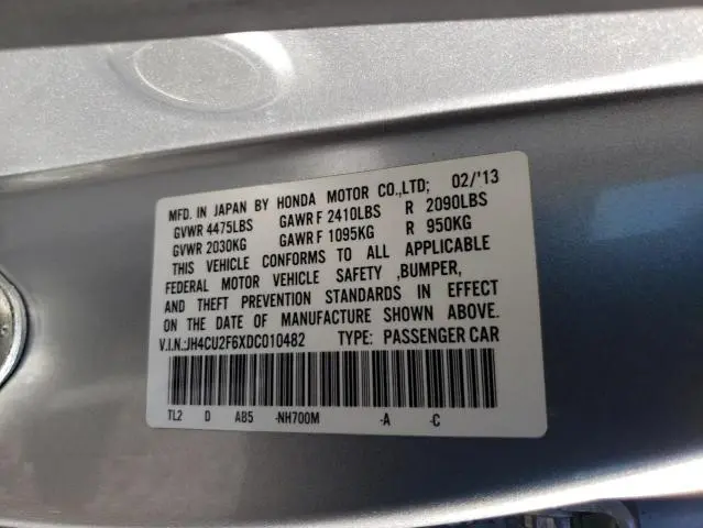 2013 ACURA TSX TECH  