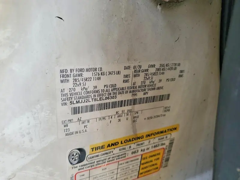 2020 LINCOLN NAVIGATOR RESERVE  