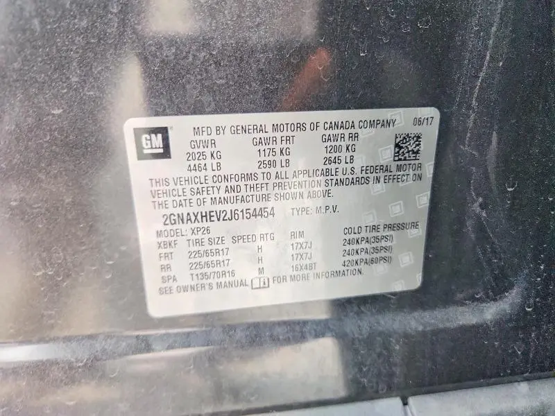 2018 CHEVROLET EQUINOX LS  