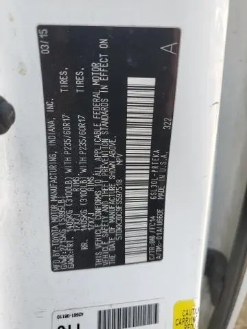 2015 TOYOTA SIENNA LE  