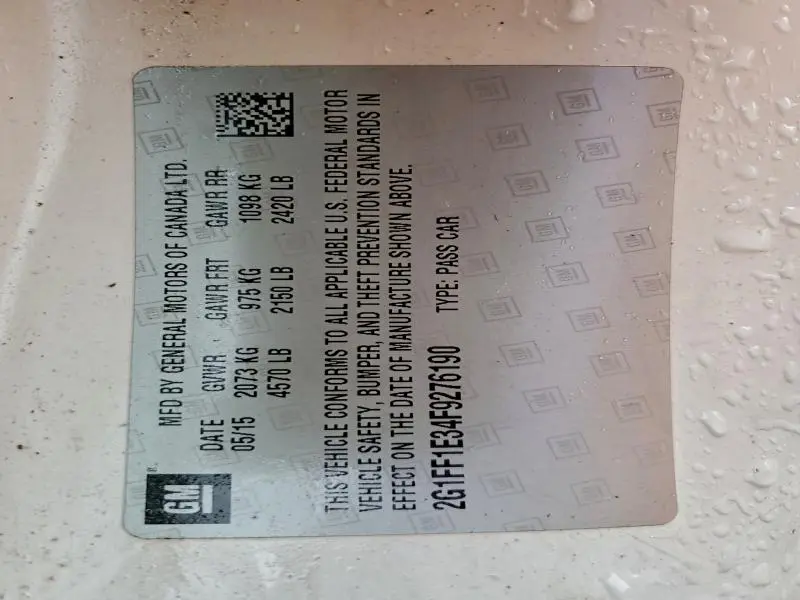 2015 CHEVROLET CAMARO LT  