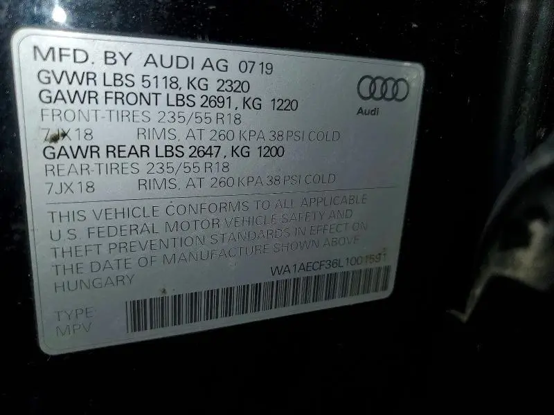 2020 AUDI Q3 PREMIUM  