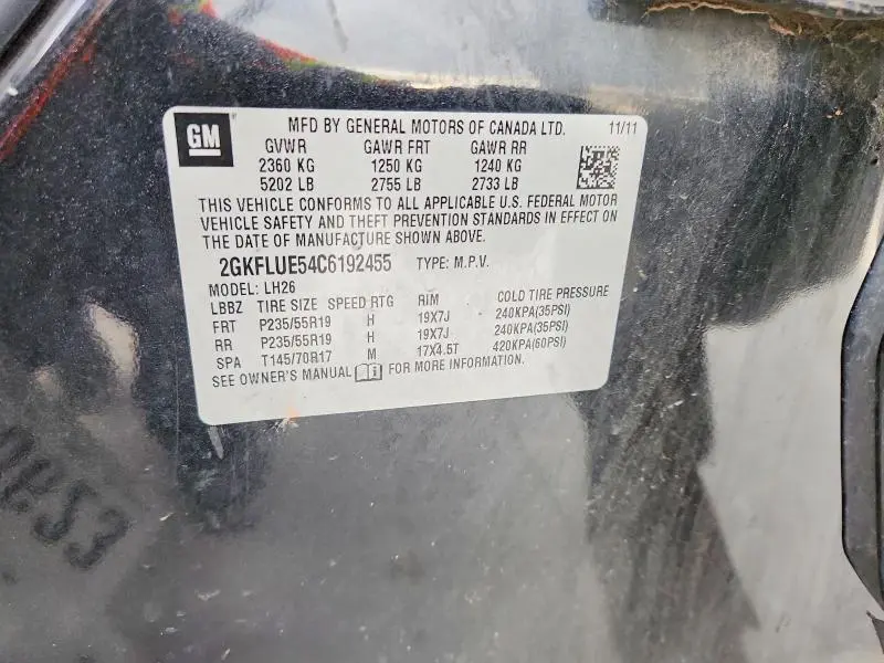 2012 GMC TERRAIN SLT  