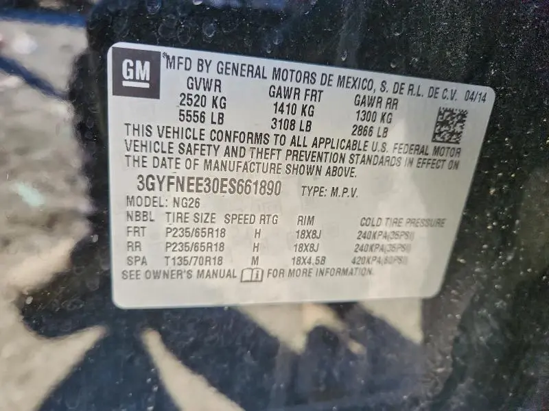 2014 CADILLAC SRX LUXURY COLLECTION  