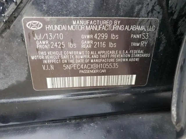 2011 HYUNDAI SONATA SE