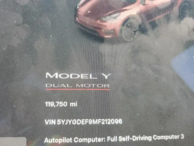 2021 TESLA MODEL Y   