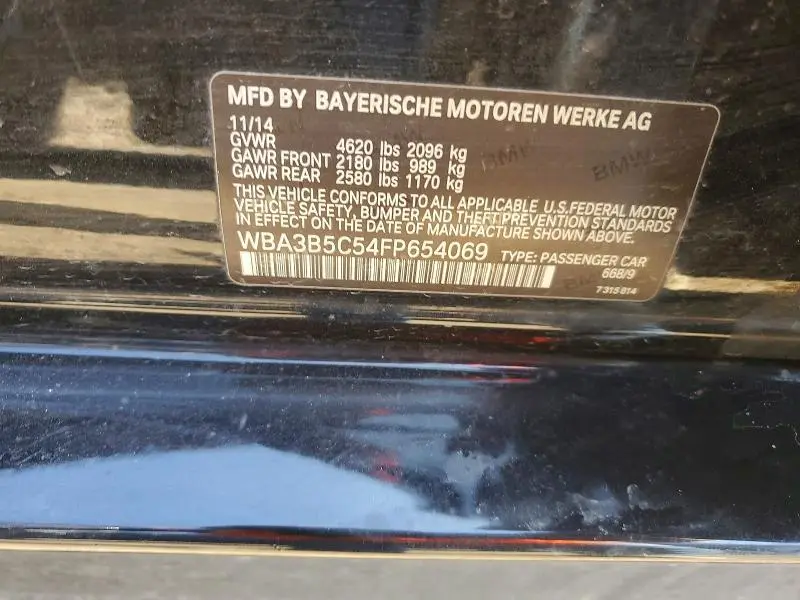 2015 BMW 328 XI SULEV  