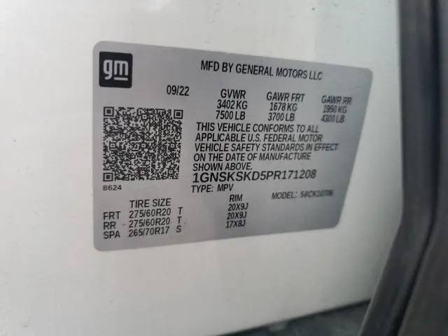 2023 CHEVROLET TAHOE K1500 PREMIER  