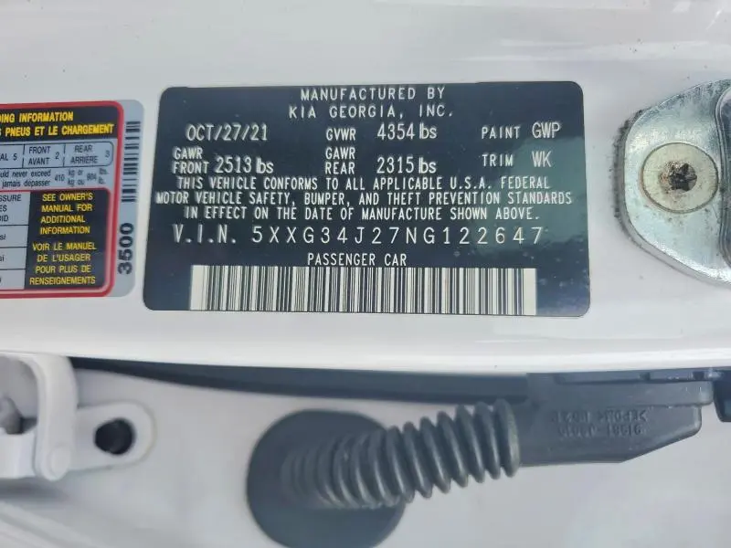 2022 KIA K5 EX  
