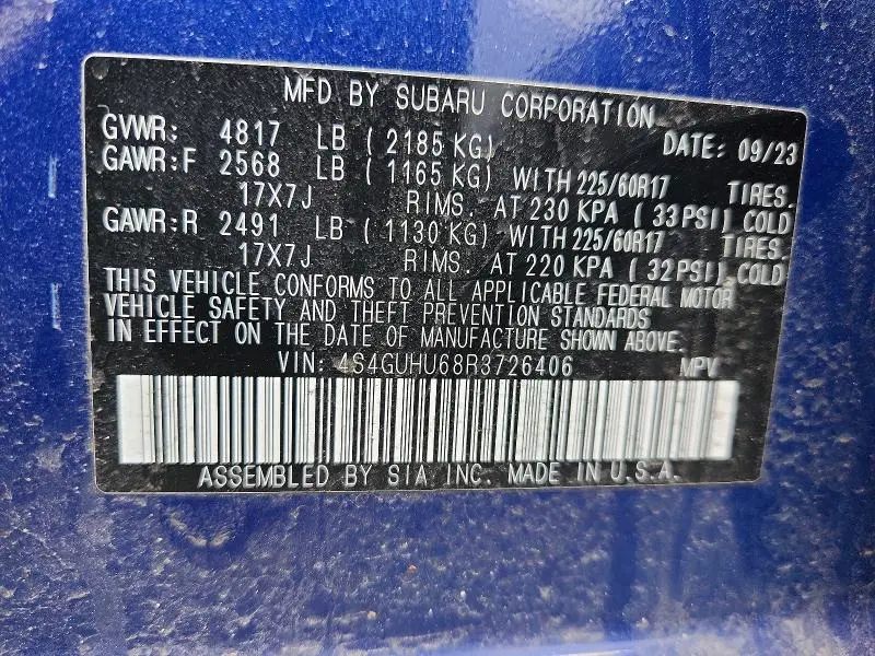 2024 SUBARU CROSSTREK WILDERNESS  