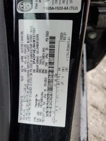 2019 FORD FIESTA SE  