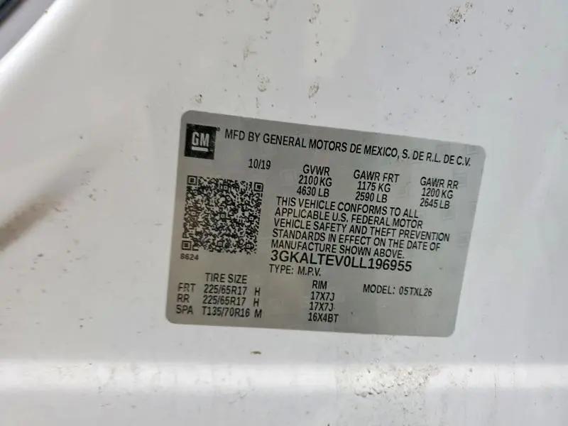 2020 GMC TERRAIN SLE  