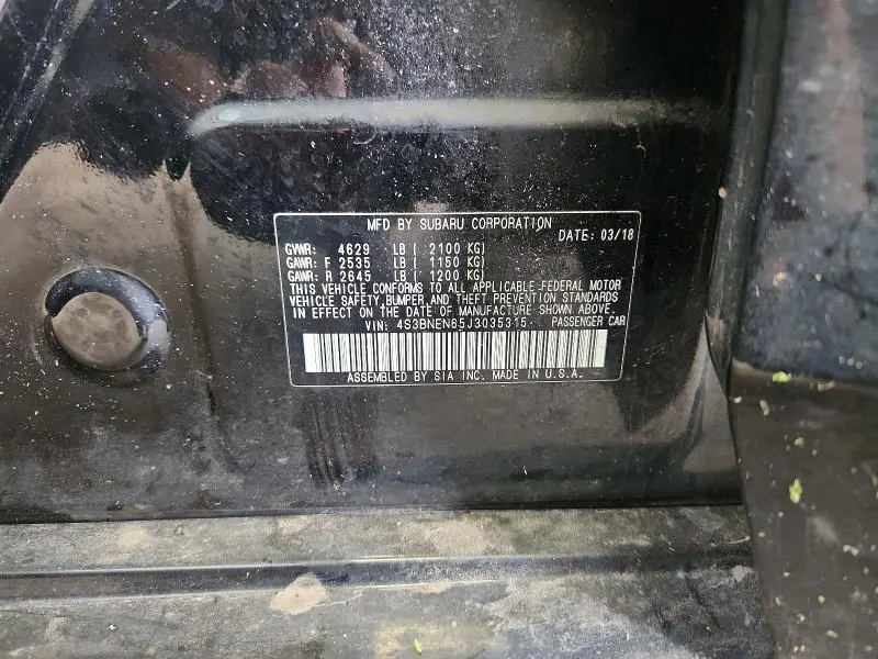 2018 SUBARU LEGACY 3.6R LIMITED  