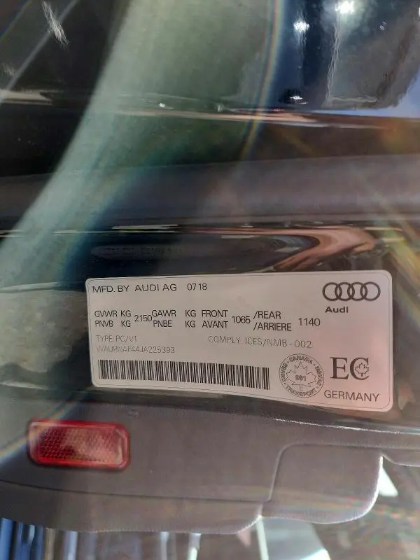 2018 AUDI A4 PRESTIGE  