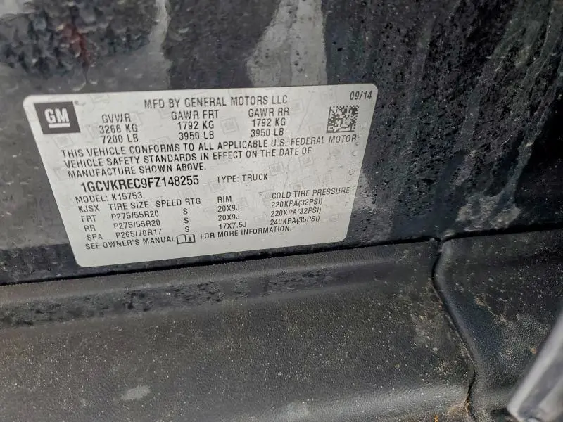 2015 CHEVROLET SILVERADO K1500 LT  