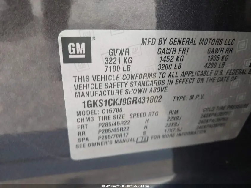 2016 GMC YUKON DENALI