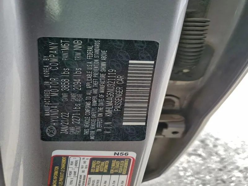 2022 HYUNDAI ELANTRA SEL  