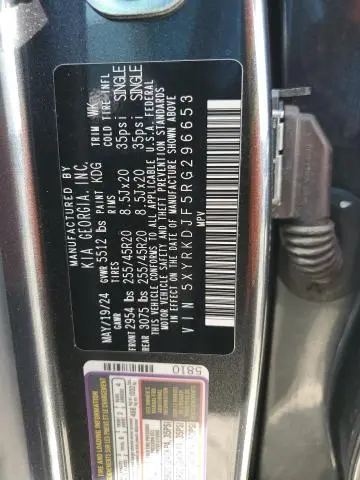 2024 KIA SORENTO SX  