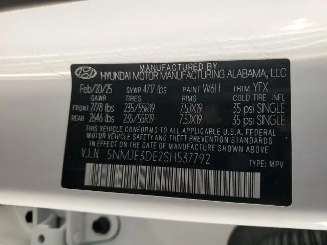 2025 HYUNDAI TUCSON LIMITED  