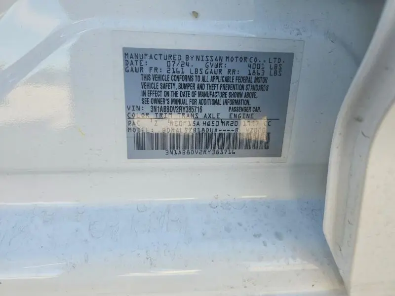 2024 NISSAN SENTRA SR  