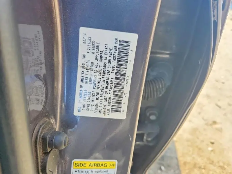 2014 HONDA ACCORD TOURING HYBRID  