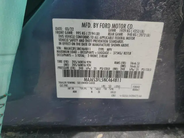 2022 FORD ECOSPORT S  