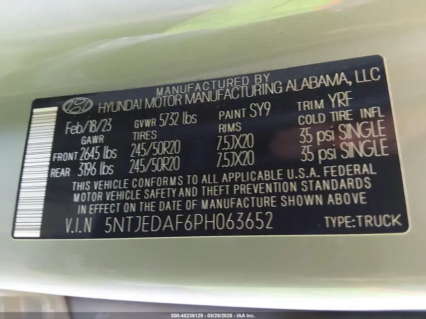 2023 HYUNDAI SANTA CRUZ LIMITED