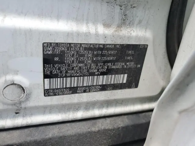 2019 TOYOTA RAV4 LE  
