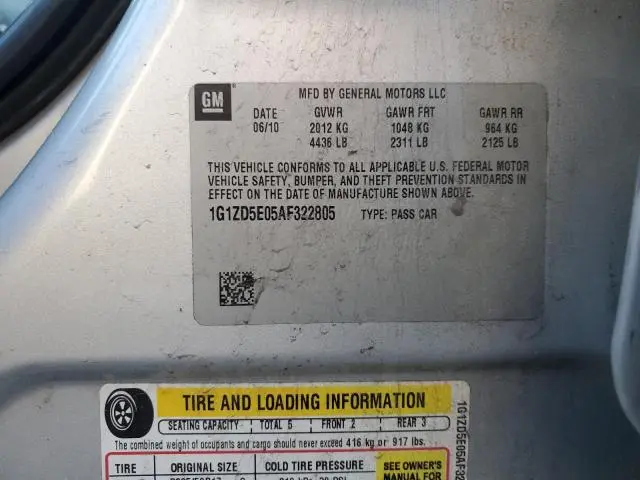 2010 CHEVROLET MALIBU 2LT