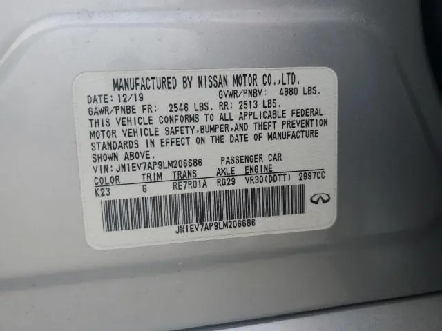 2020 INFINITI Q50 PURE