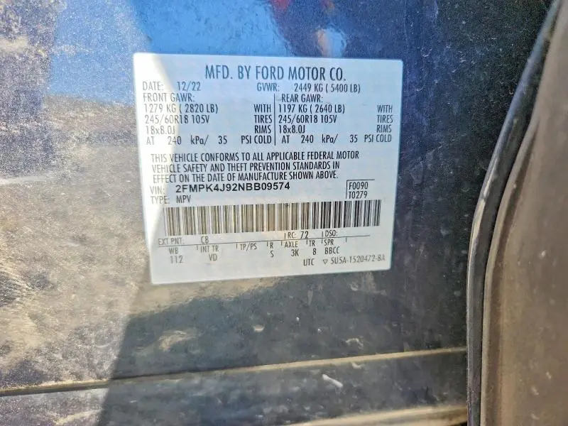 2022 FORD EDGE SEL  