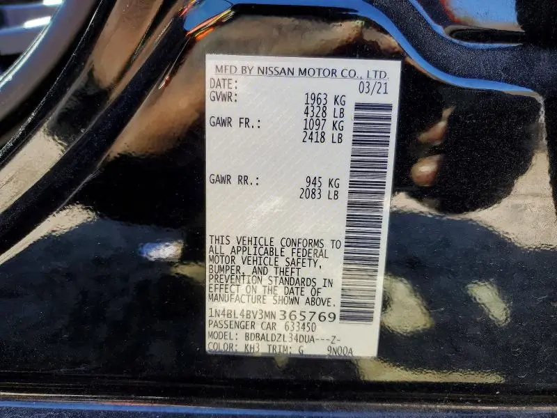 2021 NISSAN ALTIMA 2.5 S  