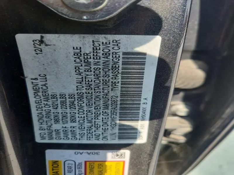 2024 HONDA ACCORD EX  