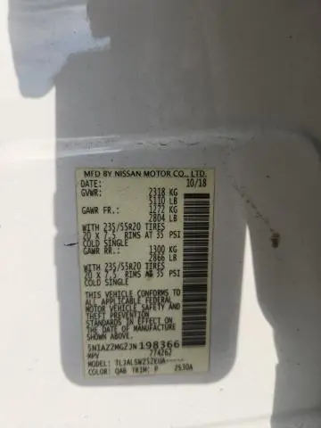 2018 NISSAN MURANO S