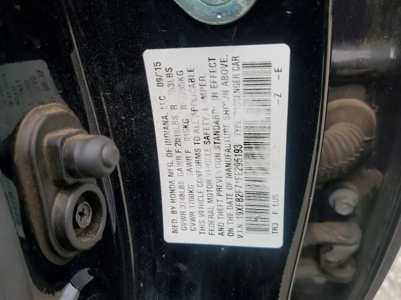 2015 HONDA CIVIC SE  