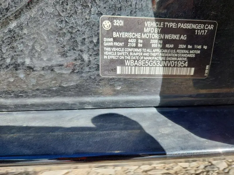 2018 BMW 320 XI  