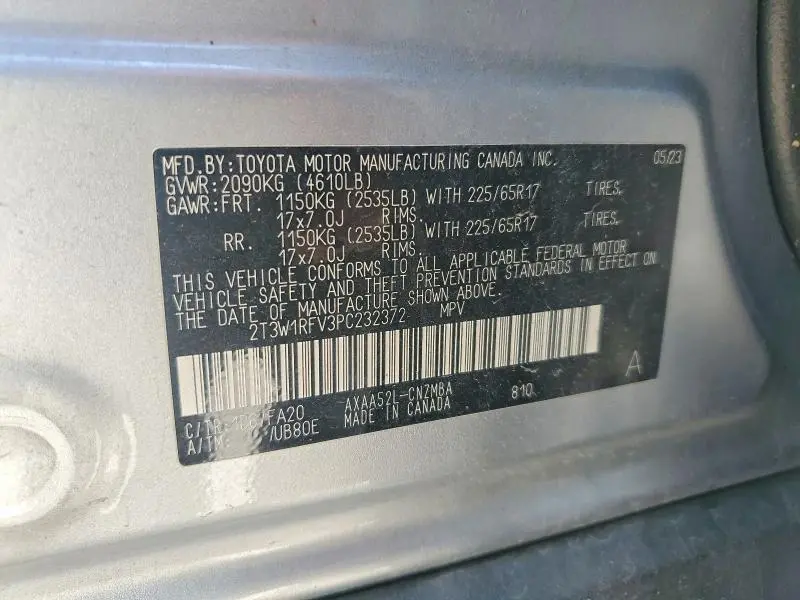2023 TOYOTA RAV4 XLE  