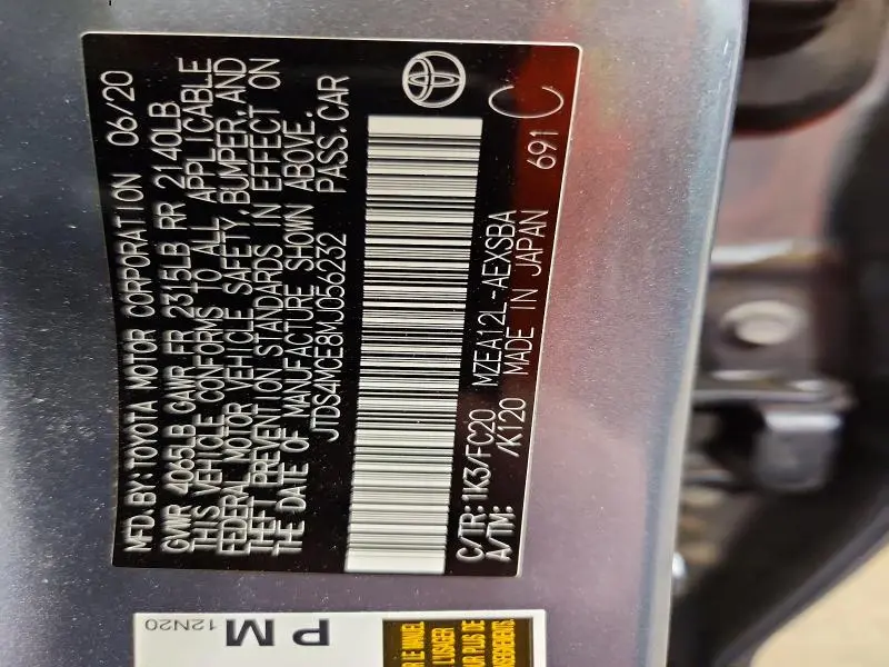 2021 TOYOTA COROLLA SE  