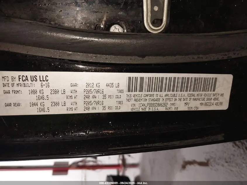 2016 JEEP PATRIOT SPORT