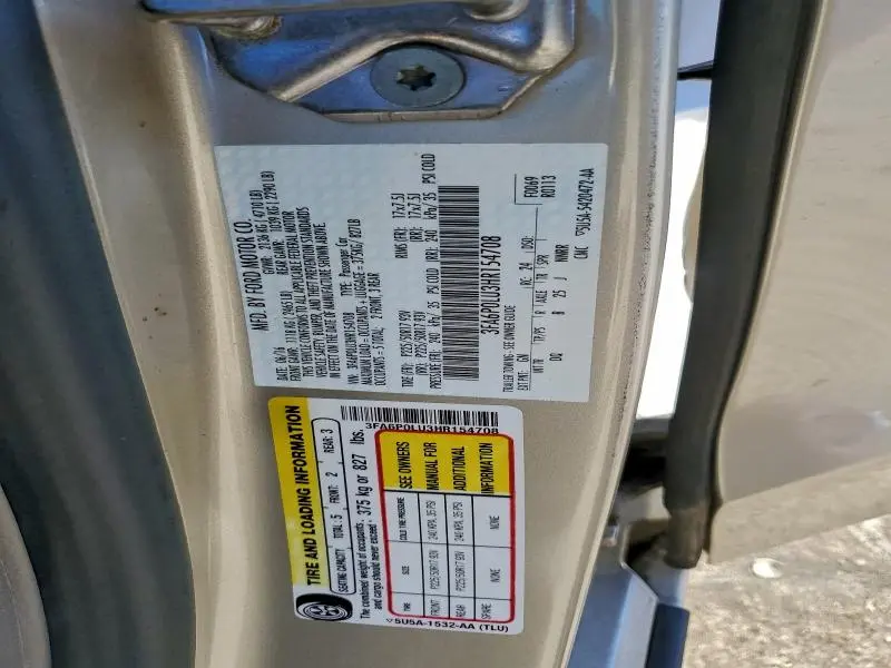 2017 FORD FUSION SE HYBRID  