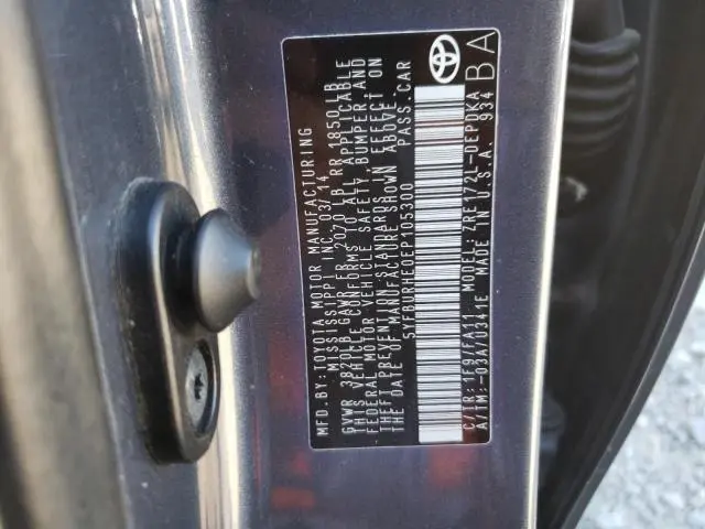 2014 TOYOTA COROLLA L  