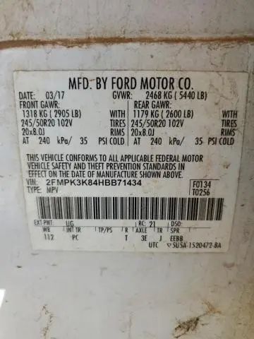 2017 FORD EDGE TITANIUM  