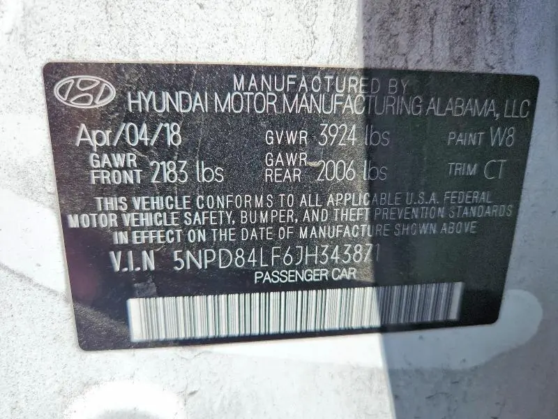 2018 HYUNDAI ELANTRA VALUE EDITION  
