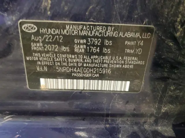 2013 HYUNDAI ELANTRA GLS  