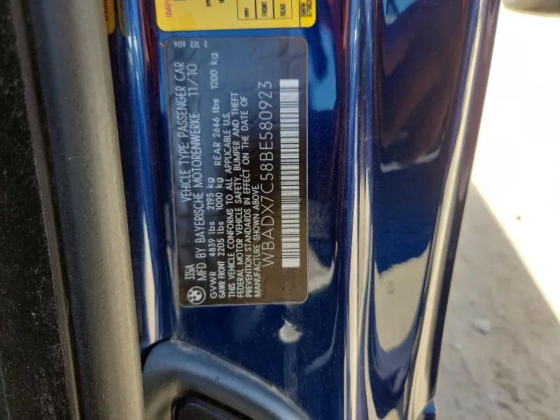 2011 BMW 335 I  