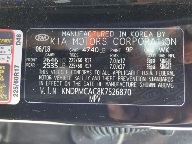 2019 KIA SPORTAGE LX
