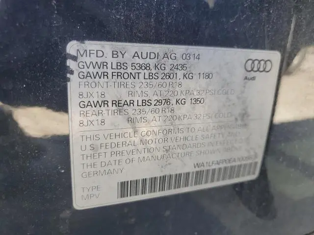 2014 AUDI Q5 PREMIUM PLUS  