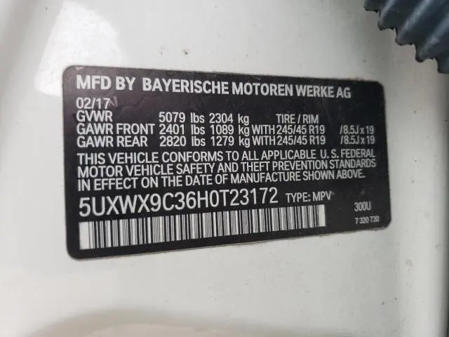 2017 BMW X3 XDRIVE28I  