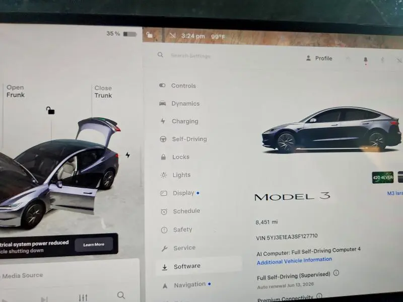 2025 TESLA MODEL 3   